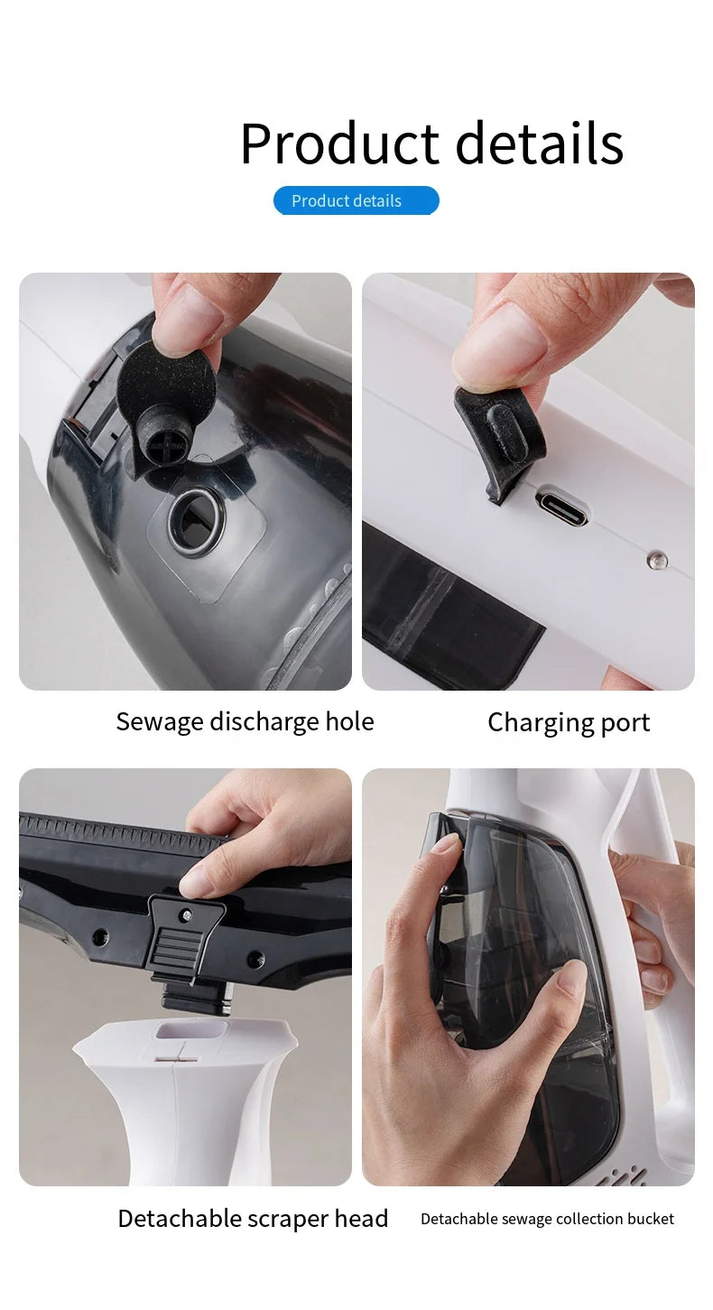 Heko Home™ Cordless Window Vacuum Cleaner