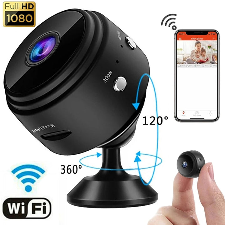 Mini Cámara WiFi HD 1080p Grabadora de Voz Wireless Remota