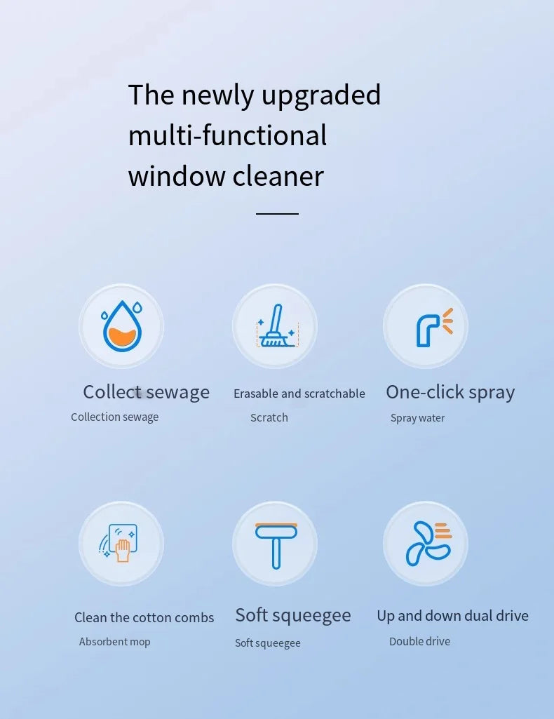 Heko Home™ Cordless Window Vacuum Cleaner
