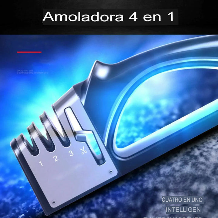 Afilador de cuchillos profesional 4 en 1